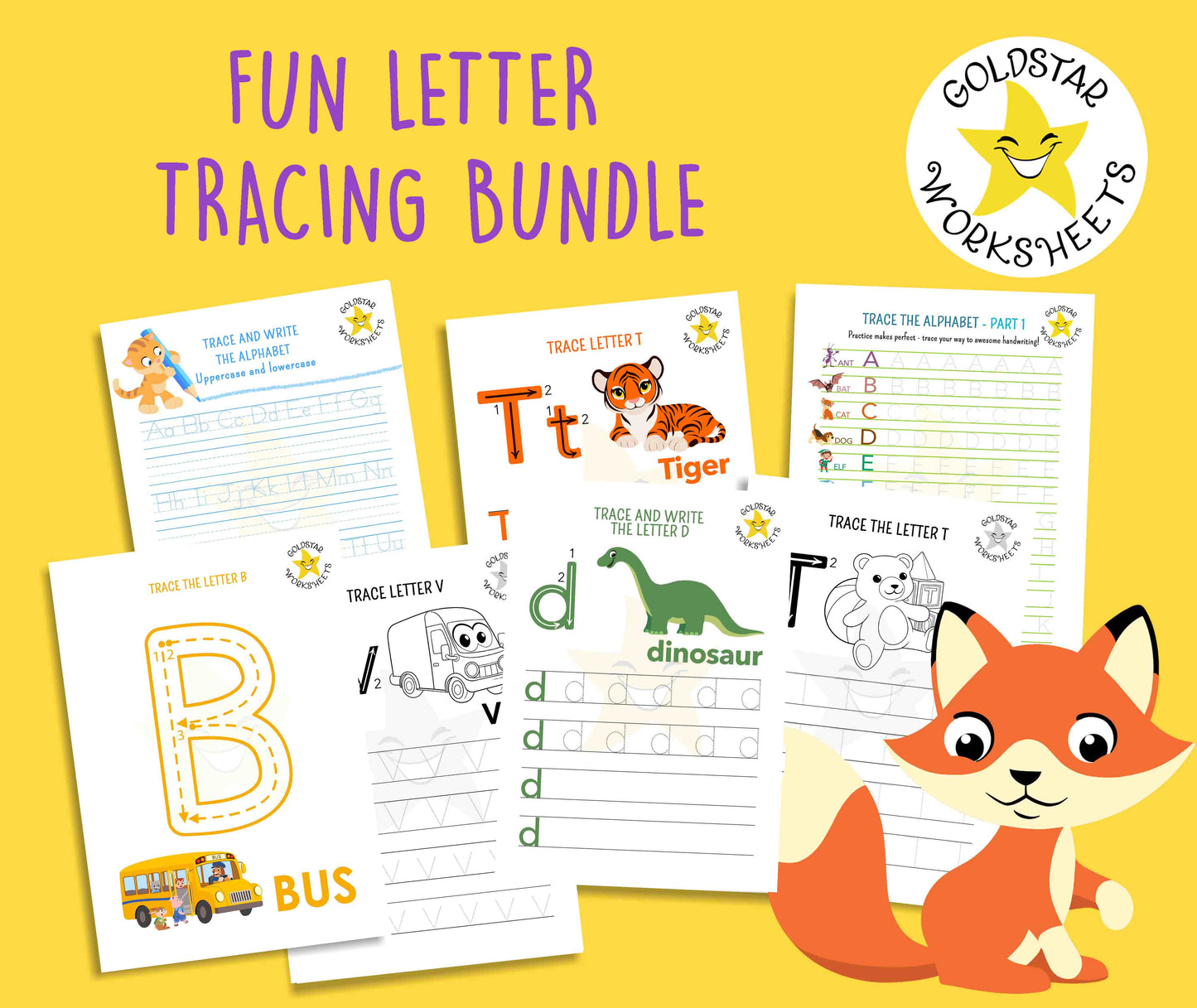 346 Worksheet Letter Tracing MEGA Bundle