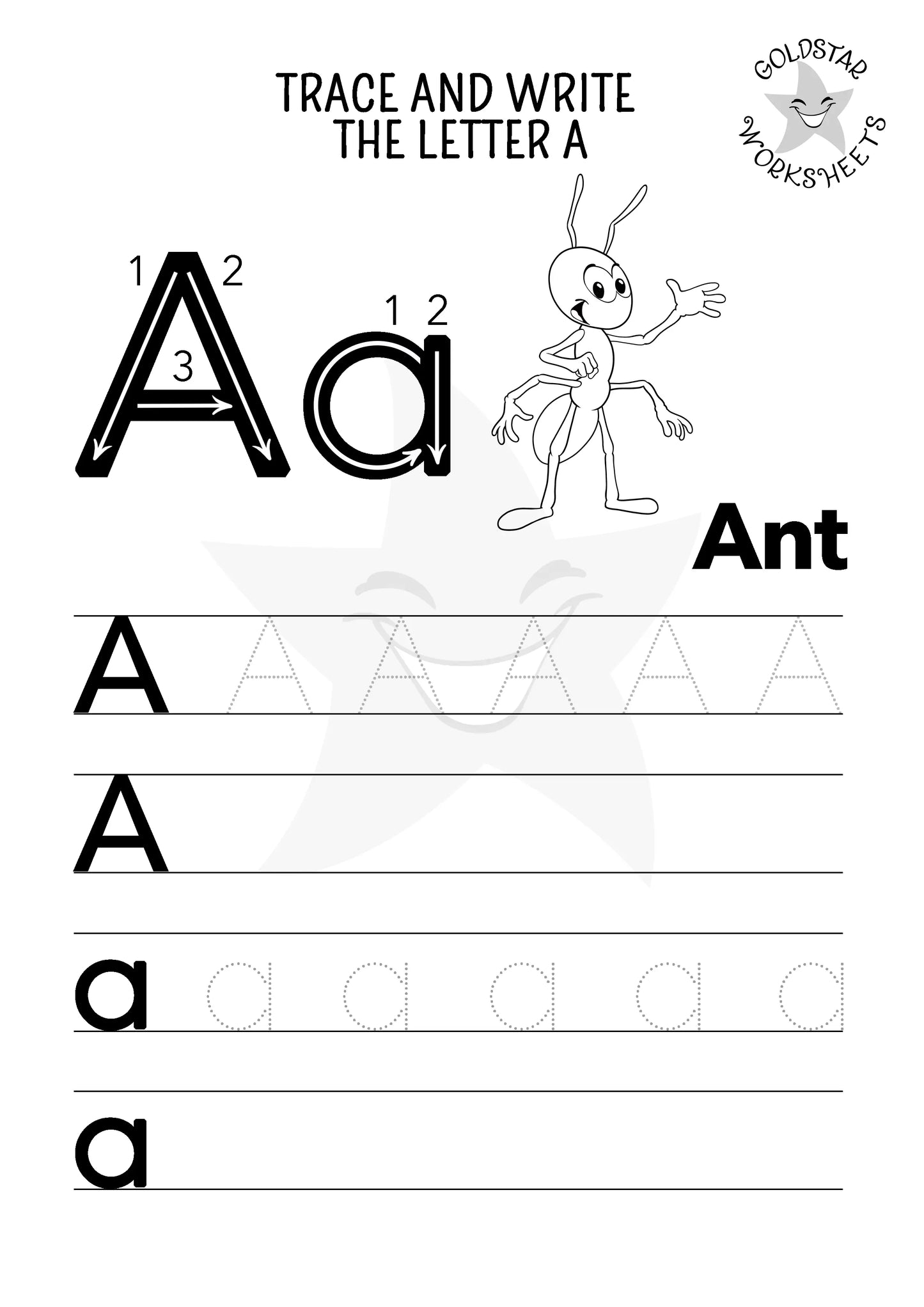 53 Mixed Case Trace and Write Alphabet Worksheets ⭐️ Fun & Effective Handwriting Practice | Includes Color Your Own Sheets | High Quality PDF (Copy)