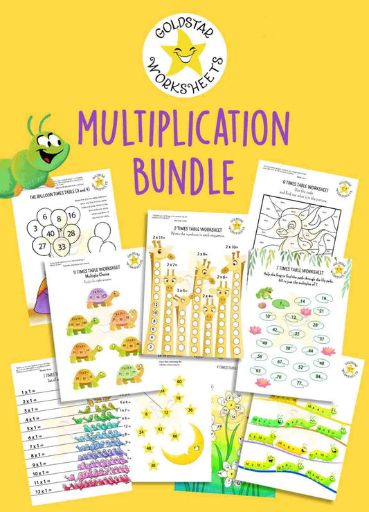 Times Tables Worksheet Bundle – Over 300 Fun and Engaging Multiplication Activities