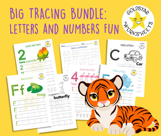 ⭐️ Instantly Download 146 Printable Letter and Number Tracing Worksheets – Uppercase, Lowercase & Mixed Case | A-Z Handwriting Practice PDF