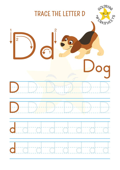 53 Upper and Lowercase Letter Tracing Worksheets ⭐️ Instant Download - Includes Color Your Own Sheets