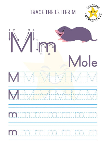 53 Upper and Lowercase Letter Tracing Worksheets ⭐️ Instant Download - Includes Color Your Own Sheets