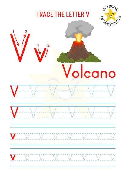 53 Upper and Lowercase Letter Tracing Worksheets ⭐️ Instant Download - Includes Color Your Own Sheets