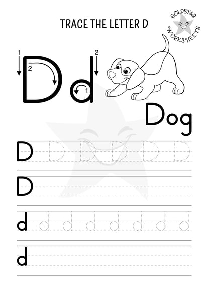 53 Upper and Lowercase Trace and Write Alphabet Worksheets ⭐️ Fun & Effective Handwriting Practice | Includes Color Your Own Sheets | High Quality PDF