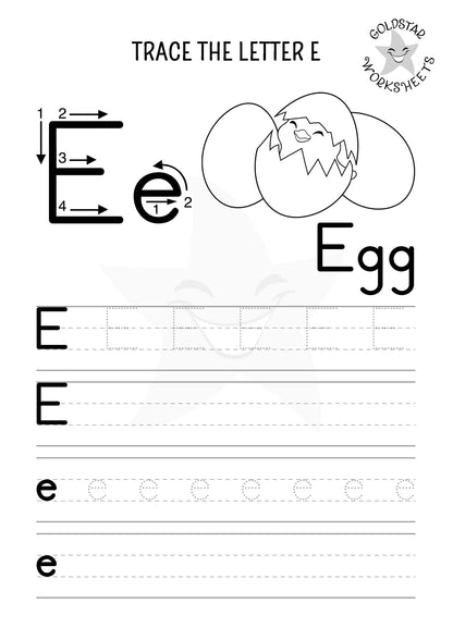 53 Upper and Lowercase Trace and Write Alphabet Worksheets ⭐️ Fun & Effective Handwriting Practice | Includes Color Your Own Sheets | High Quality PDF