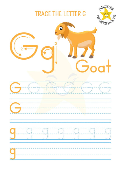 53 Upper and Lowercase Trace and Write Alphabet Worksheets ⭐️ Fun & Effective Handwriting Practice | Includes Color Your Own Sheets | High Quality PDF