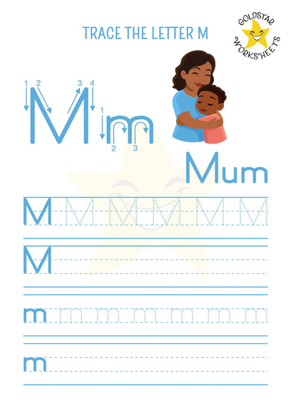 53 Upper and Lowercase Trace and Write Alphabet Worksheets ⭐️ Fun & Effective Handwriting Practice | Includes Color Your Own Sheets | High Quality PDF