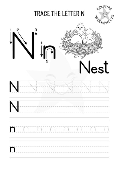 53 Upper and Lowercase Trace and Write Alphabet Worksheets ⭐️ Fun & Effective Handwriting Practice | Includes Color Your Own Sheets | High Quality PDF