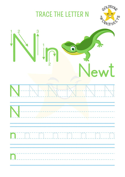 53 Upper and Lowercase Trace and Write Alphabet Worksheets ⭐️ Fun & Effective Handwriting Practice | Includes Color Your Own Sheets | High Quality PDF