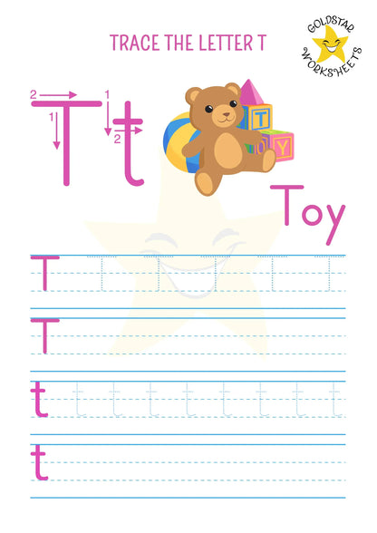 53 Upper and Lowercase Trace and Write Alphabet Worksheets ⭐️ Fun & Effective Handwriting Practice | Includes Color Your Own Sheets | High Quality PDF