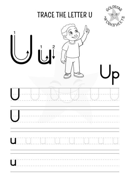 53 Upper and Lowercase Trace and Write Alphabet Worksheets ⭐️ Fun & Effective Handwriting Practice | Includes Color Your Own Sheets | High Quality PDF
