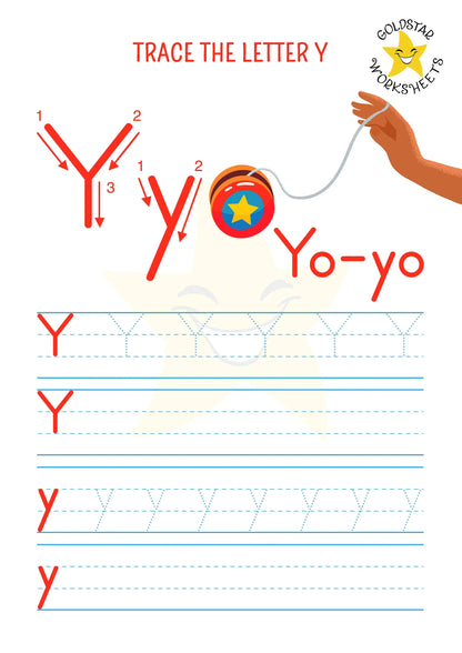 53 Upper and Lowercase Trace and Write Alphabet Worksheets ⭐️ Fun & Effective Handwriting Practice | Includes Color Your Own Sheets | High Quality PDF