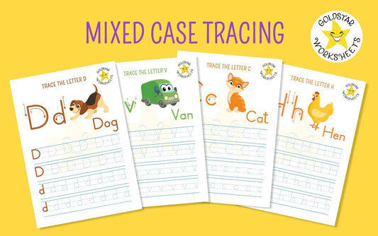 53 Upper and Lowercase Letter Tracing Worksheets ⭐️ Instant Download - Includes Color Your Own Sheets